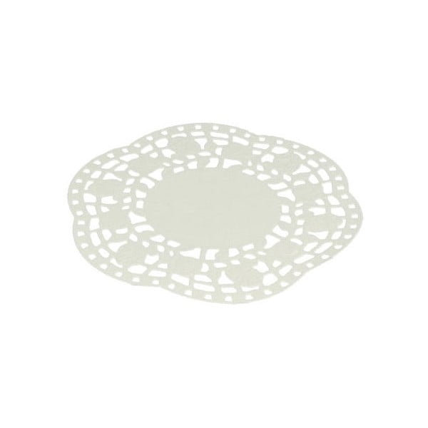 Комплект от 40 бели хартиени дантелени тортички, ø 11 см - Metaltex