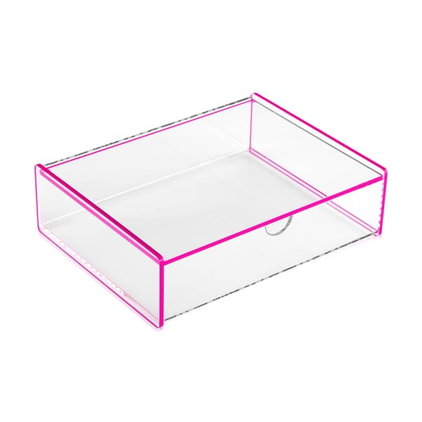Розова кутия за съхранение Ариел, 17,1 x 13 x 4,8 cm - Versa