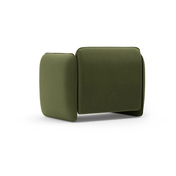 Зелено кадифено кресло Georgia – Micadoni -image-3