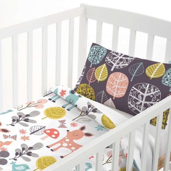 Детско памучно спално бельо , 115 x 145 cm Woodland - Moshi Moshi-image-1