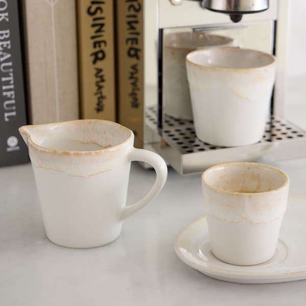 Бяла глинена кана за мляко 200 ml Grespresso – Costa Nova-image-1