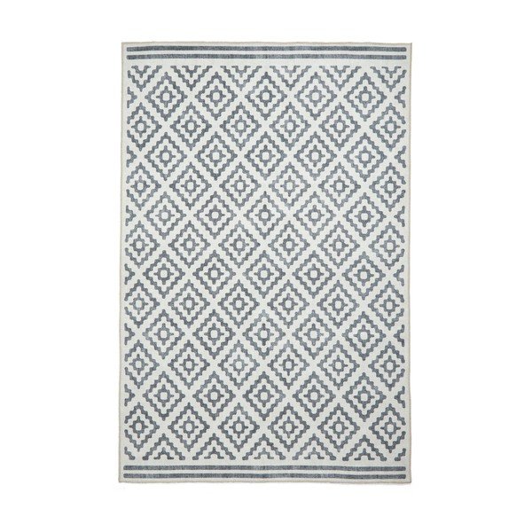 Сив килим подходящ за пране 61x120 cm Coral Grey – Think Rugs