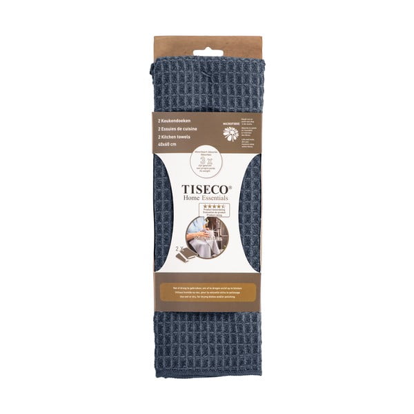 Кърпи за съдове в комплект 2 бр. от микрофибър 40x60 cm Waffle – Tiseco Home Studio-image-1