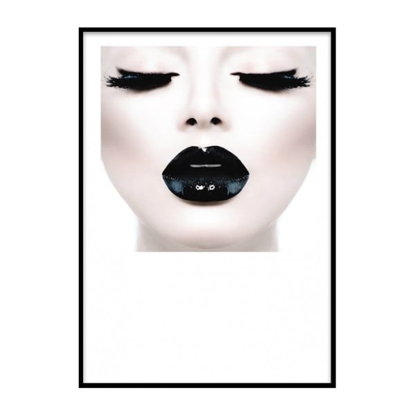 Плакат в рамка Глава на черна дама, 30 x 20 cm - Piacenza Art