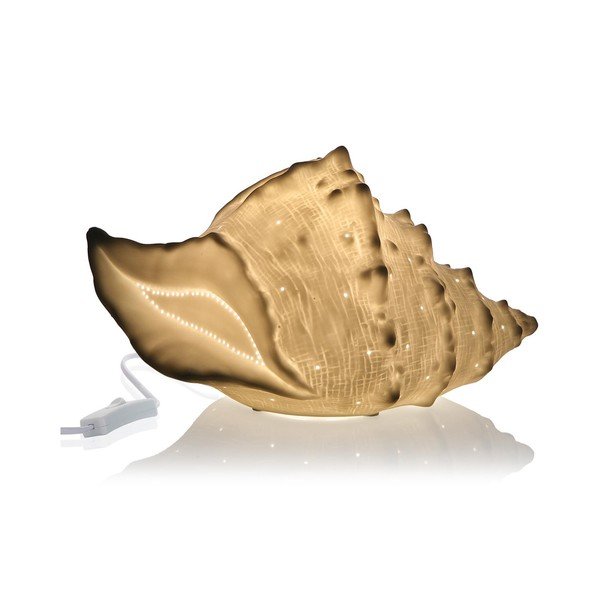 Порцеланова настолна лампа във формата на раковина - Versa-image-1