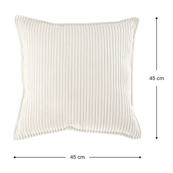 Кремава детска възглавница за диван от рипсено кадифе Block – Wigiwama-image-3