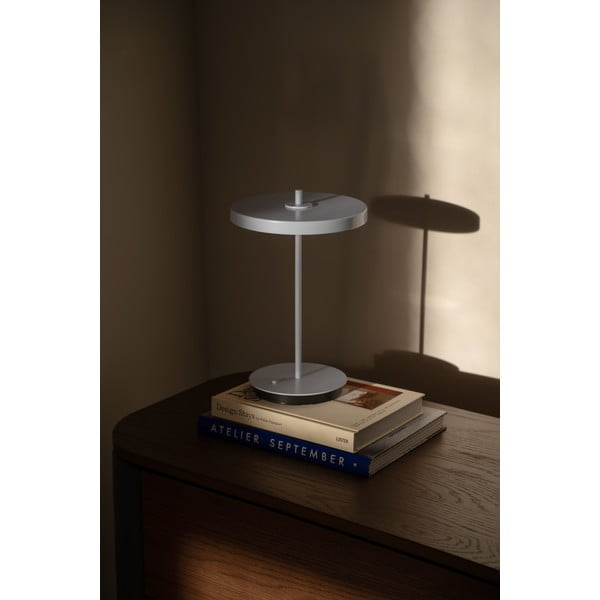 Светлосиня метална LED настолна лампа с метален абажур (височина 31 cm) Asteria Move – UMAGE-image-3