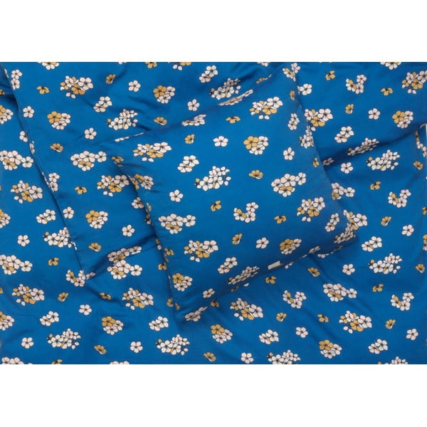 Син двоен чаршаф от памучен сатен 200x220 cm Grand Pleasantly - JUNA-image-1