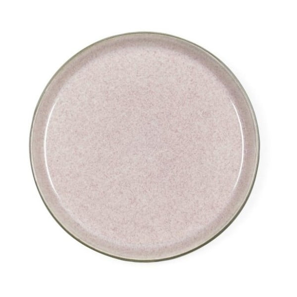 Десертна чиния от прахово розов фаянс, диаметър 21 cm Mensa - Bitz
