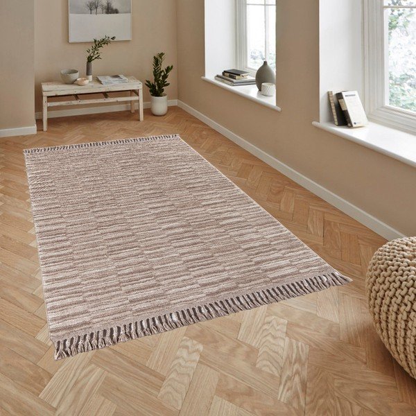 Koberec z vlny Webtappeti Country Bej, 150 x 80 cm-image-1