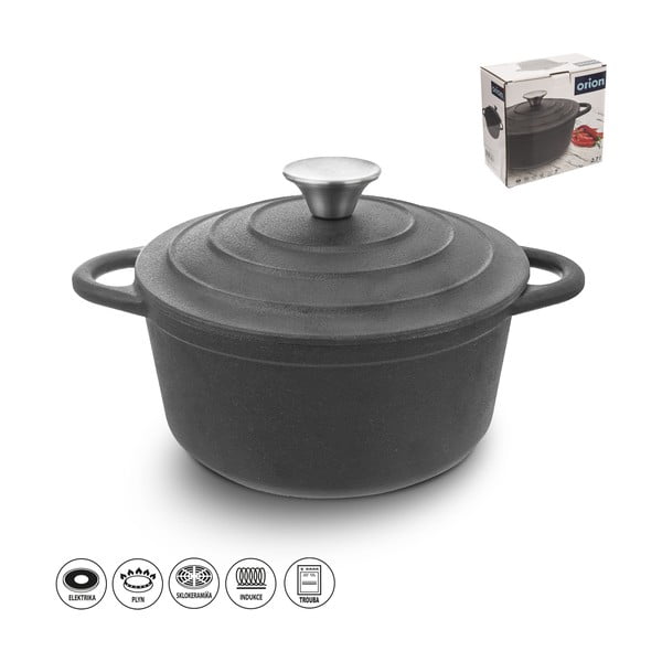 Чугунен съд с капак 2,7 л Litina - Orion-image-3