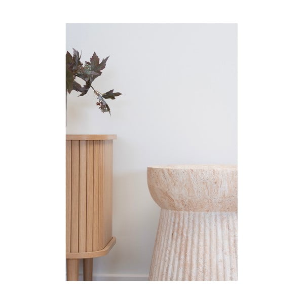 Каменна кръгла градинска масичка ø 37 cm Bonn – House Nordic-image-4