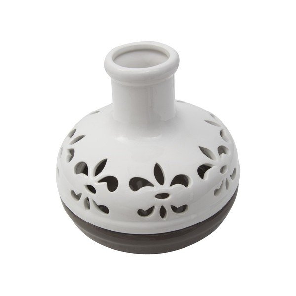 Hnědo-bílá porcelánová váza Mauro Ferretti Bottle-image-2