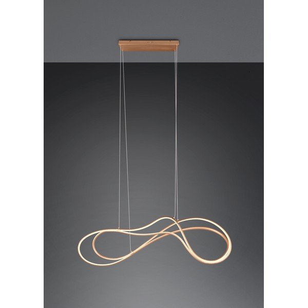 LED висяща лампа с метален абажур в златисто Nala - Trio Select-image-3