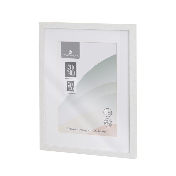 Бяла висяща рамка 32x42 cm Sencillo – Casa Selección