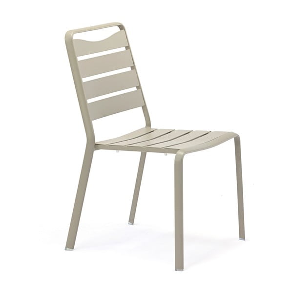 Комплект от 4 градински стола от сив алуминий Spring - Ezeis