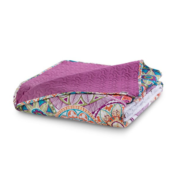 Двустранна покривка за легло от микрофибър в цвят фуксия , 170 x 270 cm Bibi - DecoKing-image-3