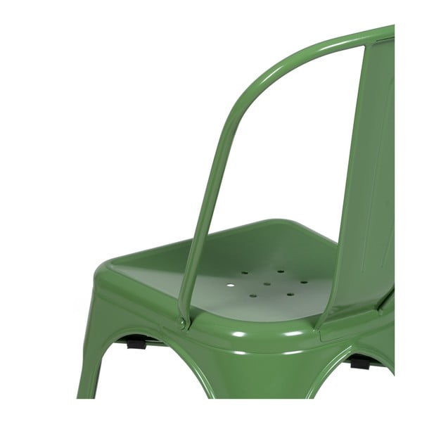 Зелени метални трапезни столове в комплект от 2 бр. – Ixia-image-4