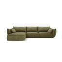 Зелен ъглов диван (ляв ъгъл) Vanda - Mazzini Sofas