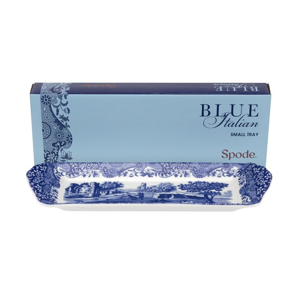 Бяла и синя порцеланова табла Синя италианска - Spode