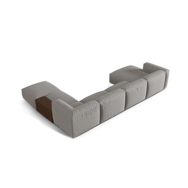 Светлосив модулен ъглов диван (десен ъгъл/U форма) Martina – Micadoni Home-image-2