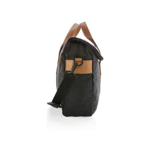Черна платнена чанта за лаптоп 15,6'' Collection, 16 л - XD Design-image-2