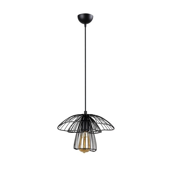 Черно висящо осветително тяло, височина 117 cm Root - Squid Lighting-image-3