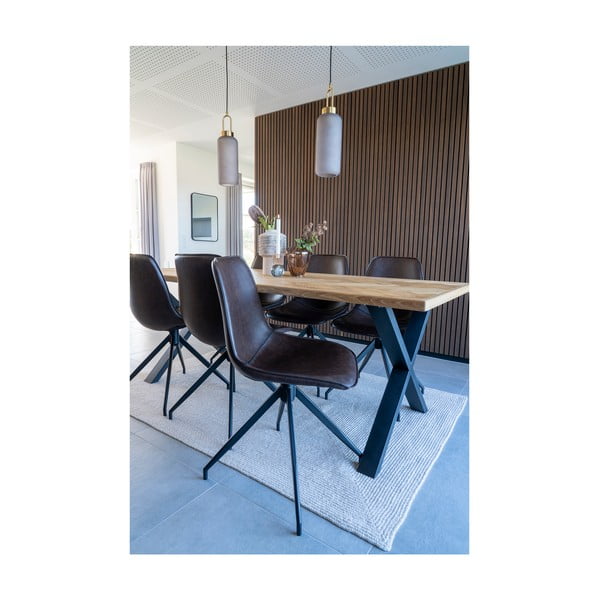 Кафяви трапезни столове в комплект от 2 броя Monaco - House Nordic-image-4