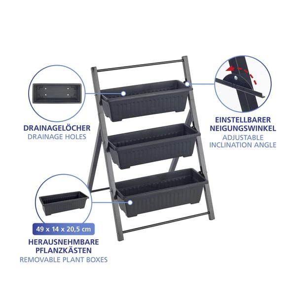 Метална стойка за цветя (височина 85 cm) Vertical – Maximex-image-3