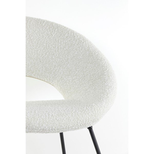 Бял фотьойл от плат букле Antony - Light & Living-image-1