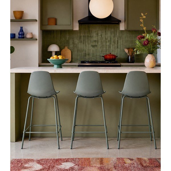 Пластмасов бар стол в цвят каки (височина на седалката 67,5 cm) Whitby – Unique Furniture-image-3
