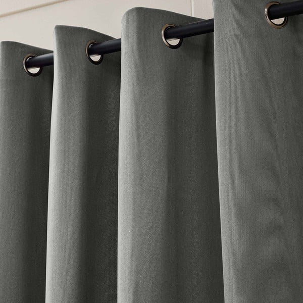 Антрацитно термо перде от рипсено кадифе 140x260 cm Madison – douceur d'intérieur-image-2