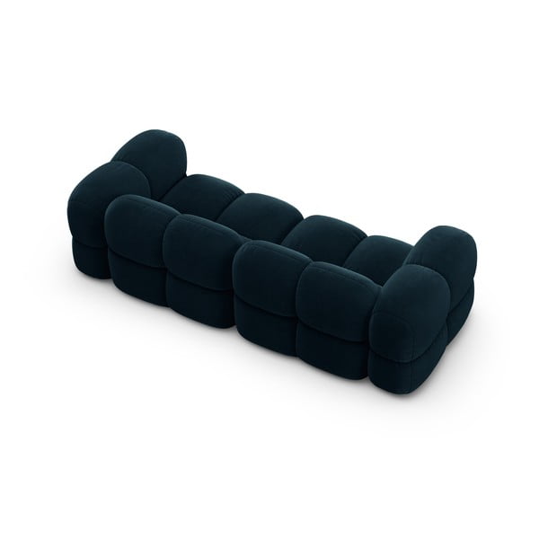 Тъмносин кадифен диван 250 cm Loretto – Cosmopolitan Design-image-4