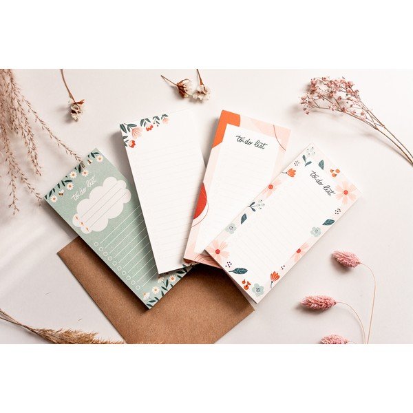 Линиран лист за откъсване с мотив Цветя , 70 листа - Printintin-image-3