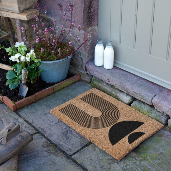 Изтривалка от кокосови влакна 40x60 cm Half Moon – Artsy Doormats-image-2