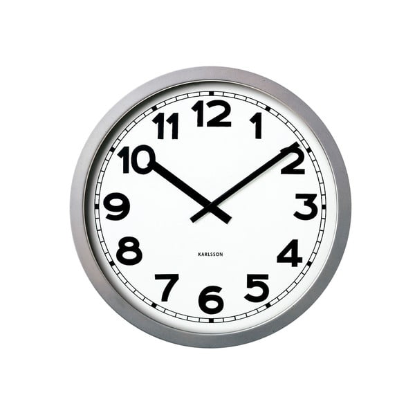 Bílé hodiny Present Time Giant Numbers