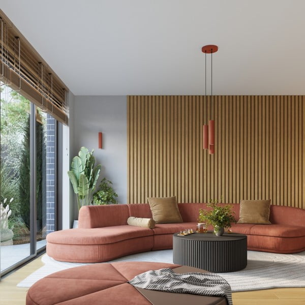 Стенна лампа в тухлен цвят Gleam – Sollux-image-4