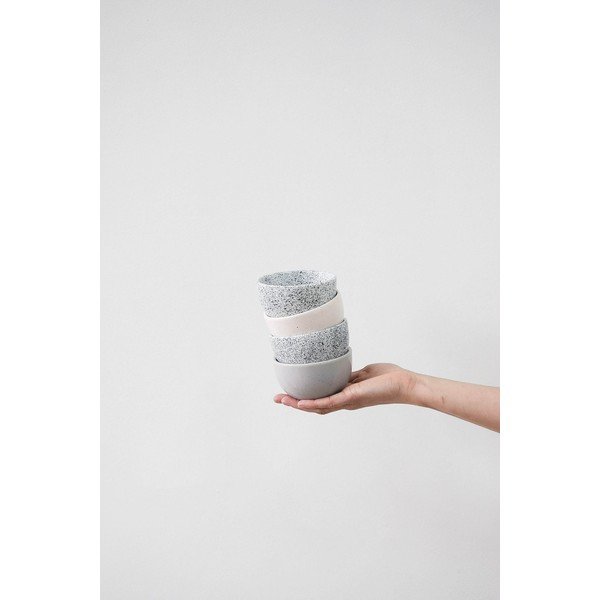Чаша от бял и черен фаянс , 200 ml Mess - ÅOOMI-image-1