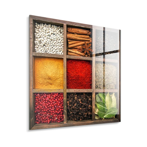 Картина върху стъкло 30x30 cm Spices Box – Styler-image-4