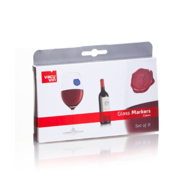 Комплект от 8 стикера за чаши за вино Vacu Vin - VacuVin-image-2