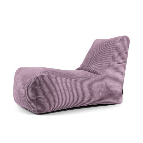 Лилав пуф от рипсено кадифе Lounge – SLOWDOWN