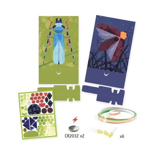 Комплект от 3 светещи картинки Инсектариум - Djeco-image-4