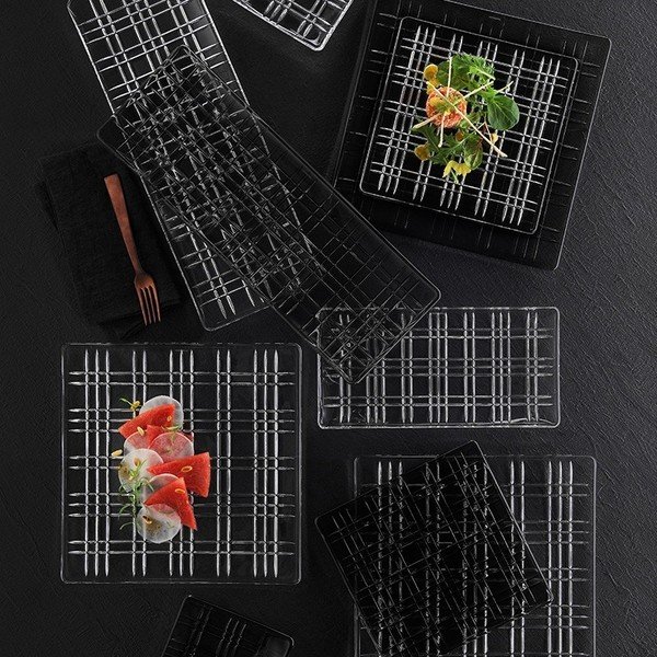 Правоъгълен поднос за сервиране, изработен от кристално стъкло Плоча, дължина 28 cm Square - Nachtmann-image-3