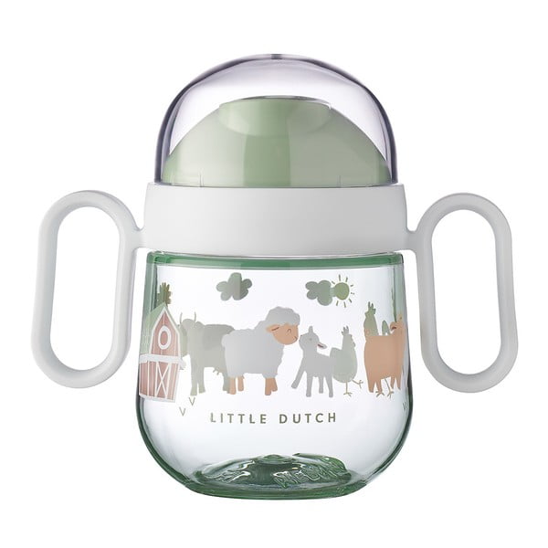 Светлозелена тританова детска чаша 200 ml Little farm – Mepal