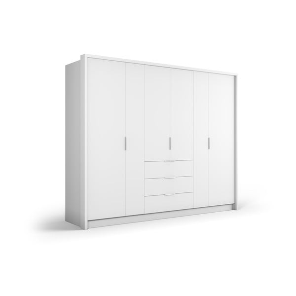 Бял гардероб 255x217 cm Wells - Cosmopolitan Design-image-2