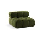 Зелен модул за диван от букле (среден модул) Bellis – Micadoni Home