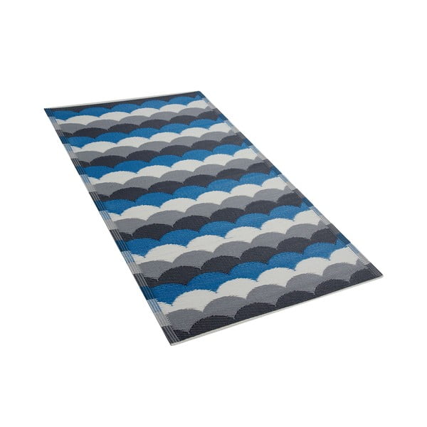 Modro-šedý venkovní koberec Monobeli Luretto, 90 x 180 cm