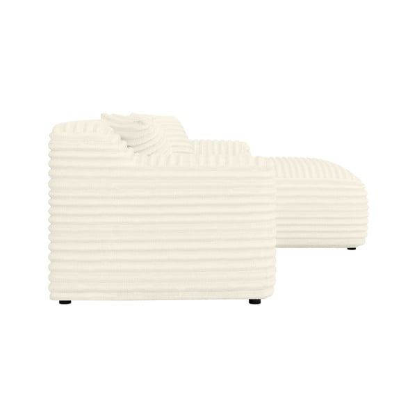 Кремав ъглов диван от рипсено кадифе (десен ъгъл) Martin – Ropez-image-3