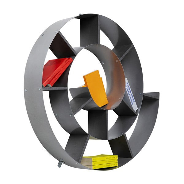 Черна стенна етажерка за книги Snail Fur - Kare Design-image-1