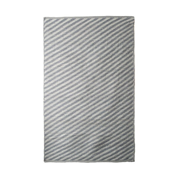 Сив и бежов памучен ръчно тъкан килим Pipsa Diagonal, 100 x 120 cm - TJ Serra